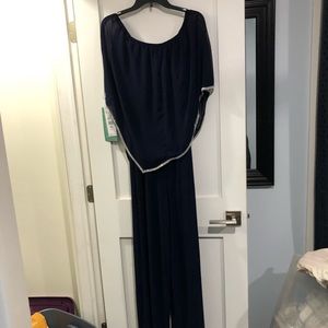 Fancy blue jumpsuit size L